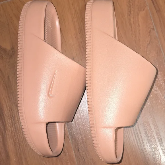 Nike Women's Slides Peach and Teal 7 - Picture 3 of 5